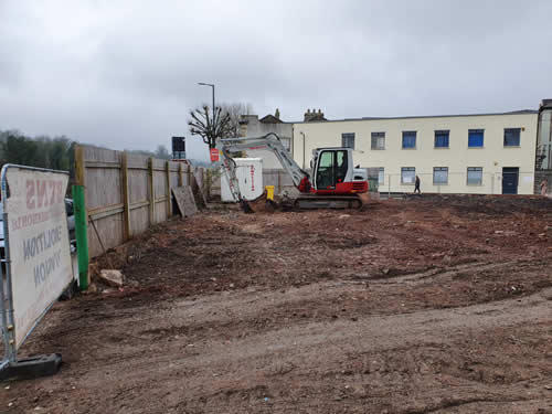 Bens Demolition Division photo Demolition of a commercial property, Phidias Stone, Cumberland Road, Bristol for Phoenix Builders