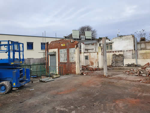 Bens Demolition Division job Demolition of a commercial property, Phidias Stone, Cumberland Road, Bristol for Phoenix Builders photo number 7