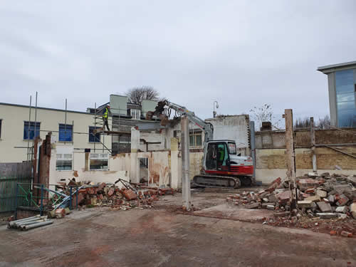Bens Demolition Division job Demolition of a commercial property, Phidias Stone, Cumberland Road, Bristol for Phoenix Builders photo number 9
