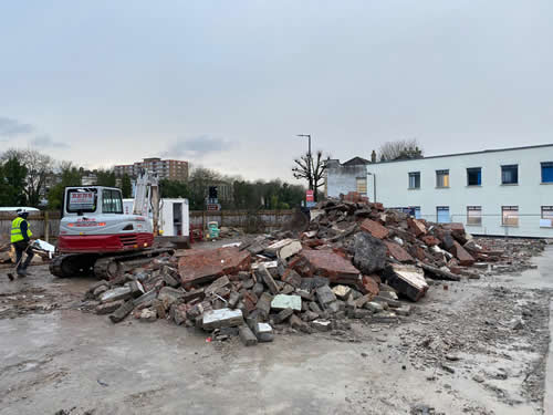 Bens Demolition Division job Demolition of a commercial property, Phidias Stone, Cumberland Road, Bristol for Phoenix Builders photo number 11