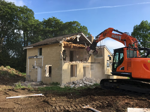 Bens Demolition Division photo House Demolition in Middle Stoke, Bath for Bath Design and Build