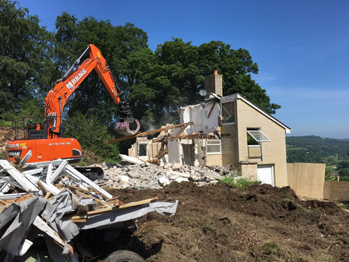 Bens Demolition Division job House Demolition in Middle Stoke, Bath for Bath Design and Build photo number 3