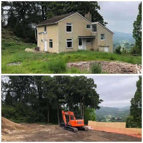 Bens Demolition Division job House Demolition in Middle Stoke, Bath for Bath Design and Build photo number 6