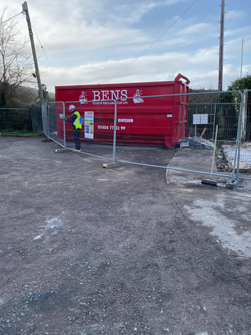 Bens Demolition Division job Demolition of a Scout Hut, Banwell for Crossman Homes photo number 4