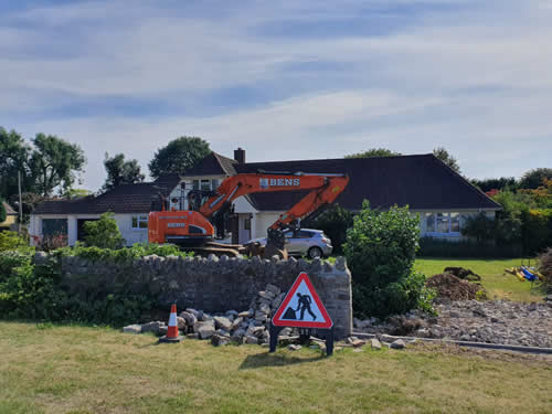 Bens Demolition Division photo House demolition in Merrymead, Alveston