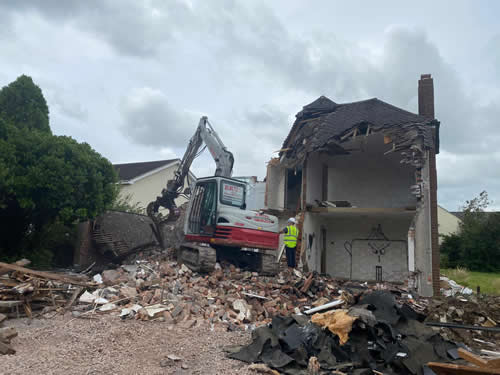 Bens Demolition Division job House demolition on Church Road, Frampton Cotterell photo number 6