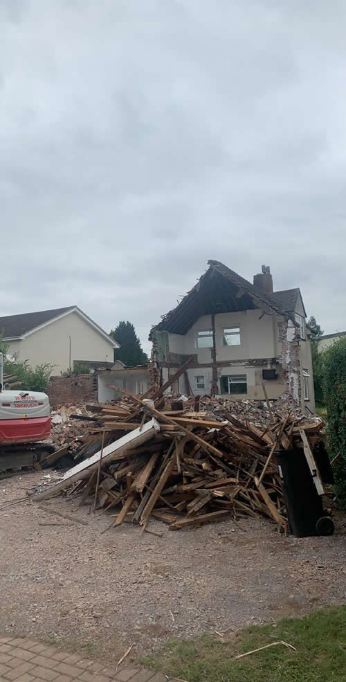 Bens Demolition Division job House demolition on Church Road, Frampton Cotterell photo number 8