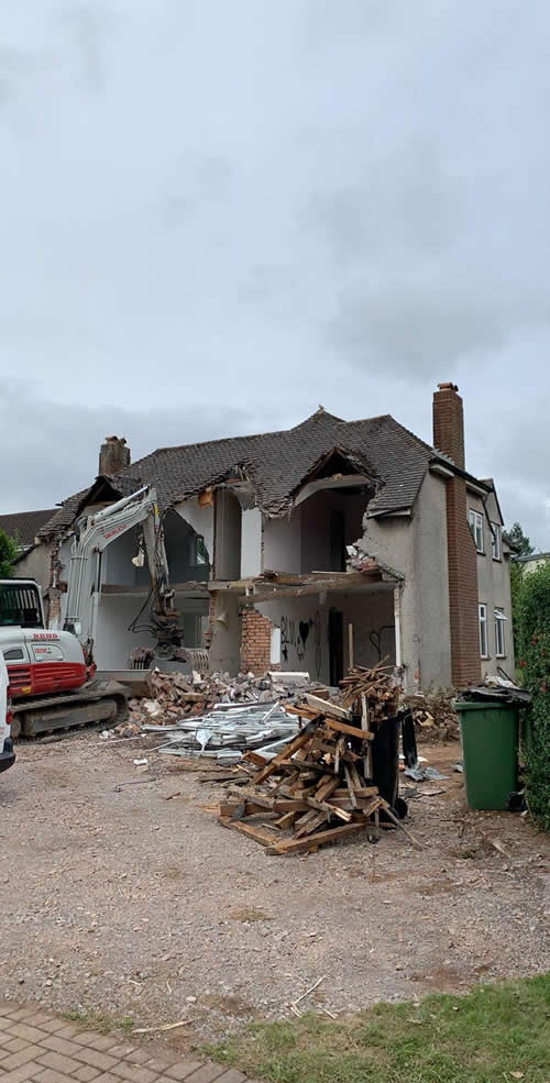 Bens Demolition Division job House demolition on Church Road, Frampton Cotterell photo number 9