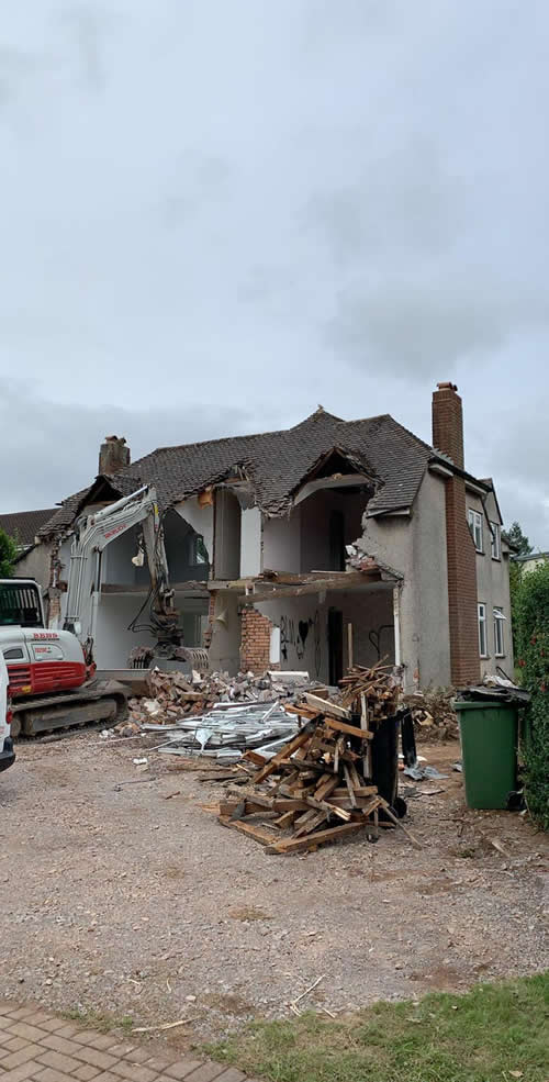 Bens Demolition Division job House demolition on Church Road, Frampton Cotterell photo number 9