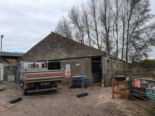 Bens Demolition Division job Elm Tree Farm, Stapleton for the Brandon Trust, Bristol photo number 1