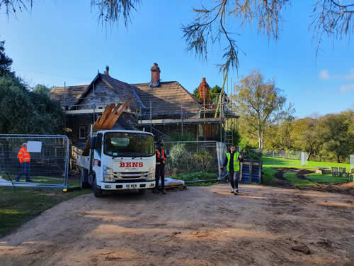 Bens Demolition Division job Naish Cottage, Wraxall for Jigsaw Construction photo number 2