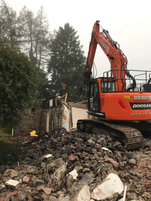 Bens Demolition Division job Naish Cottage, Wraxall for Jigsaw Construction photo number 8