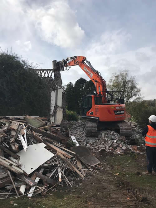 Bens Demolition Division job Naish Cottage, Wraxall for Jigsaw Construction photo number 11