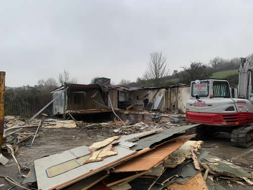 Bens Demolition Division job Council Yard Buildings, Radstock For BAINES photo number 7