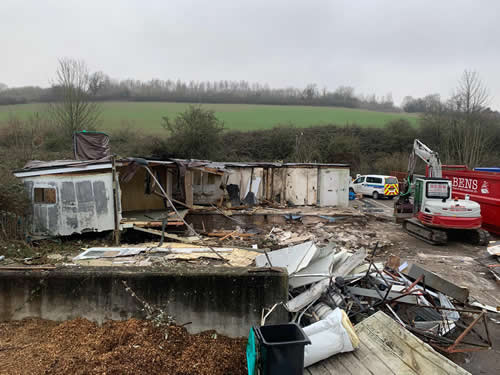 Bens Demolition Division job Council Yard Buildings, Radstock For BAINES photo number 8