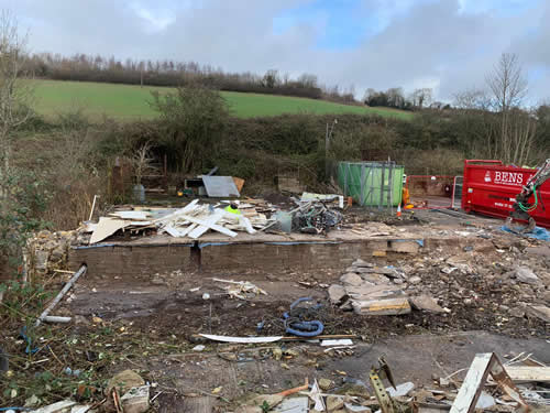 Bens Demolition Division job Council Yard Buildings, Radstock For BAINES photo number 10