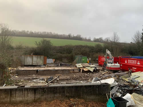 Bens Demolition Division job Council Yard Buildings, Radstock For BAINES photo number 11