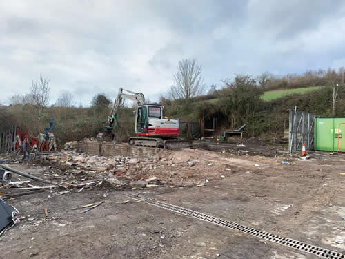 Bens Demolition Division job Council Yard Buildings, Radstock For BAINES photo number 12