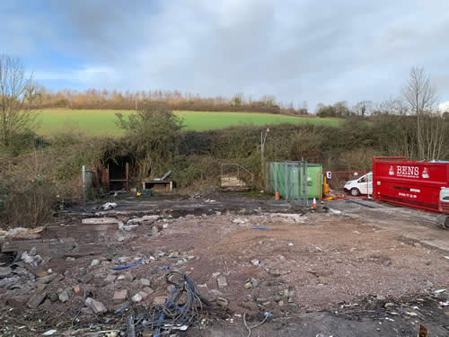 Bens Demolition Division job Council Yard Buildings, Radstock For BAINES photo number 15