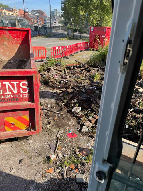 Bens Demolition Division job Clearing the flying tipping at Redcliffe Wharf for Bristol City Council photo number 2