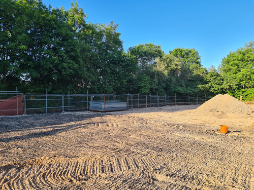 Bens Demolition Division job Uplifting a car park that includes 20000 square metres of tarmac, kerb stones, tree protection hoarding, also crushing the aggregate on site and removing for recycling. photo number 3