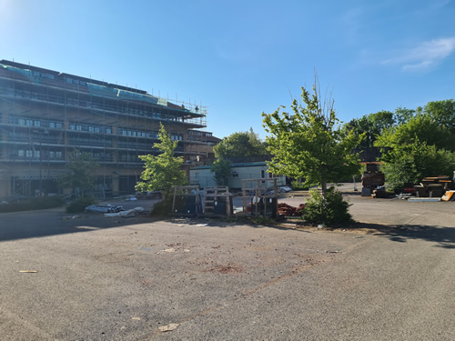 Bens Demolition Division job Uplifting a car park that includes 20000 square metres of tarmac, kerb stones, tree protection hoarding, also crushing the aggregate on site and removing for recycling. photo number 5