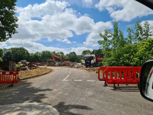 Bens Demolition Division job Uplifting a car park that includes 20000 square metres of tarmac, kerb stones, tree protection hoarding, also crushing the aggregate on site and removing for recycling. photo number 16