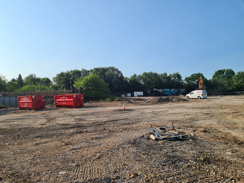 Bens Demolition Division job Uplifting a car park that includes 20000 square metres of tarmac, kerb stones, tree protection hoarding, also crushing the aggregate on site and removing for recycling. photo number 21