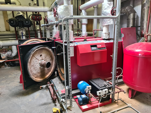 Bens Demolition Division job Remove Old Boilers at a school and put new boilers in place for Grey Man Engineering Ltd photo number 3