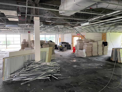 Bens Demolition Division job Soft strip of offices, Hills House, Swindon for Court Construction photo number 10