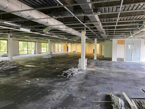 Bens Demolition Division job Soft strip of offices, Hills House, Swindon for Court Construction photo number 12