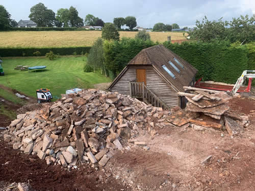 Bens Demolition Division job House in Dunchideock village near Exeter for Paul Silk photo number 27