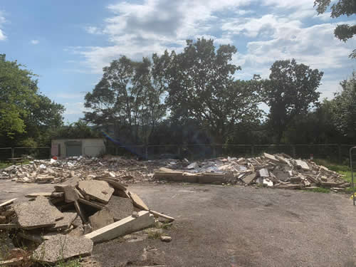 Bens Demolition Division job Scout Hut demolition in Coalpit Heath photo number 5