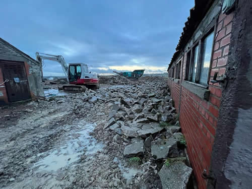 Bens Demolition Division job Earthcote for Newmark Construction photo number 35