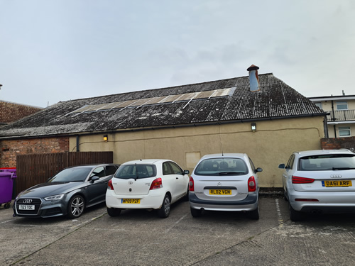 Bens Demolition Division job Old garage in Portishead for Spiller Builders photo number 2