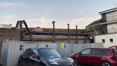 Bens Demolition Division job Old garage in Portishead for Spiller Builders photo number 11