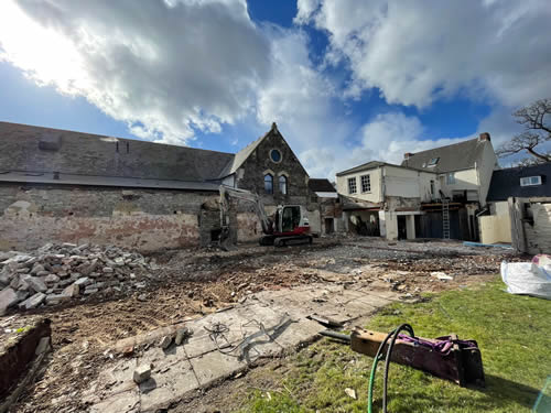 Bens Demolition Division job Rear of castle pub Chestow photo number 9