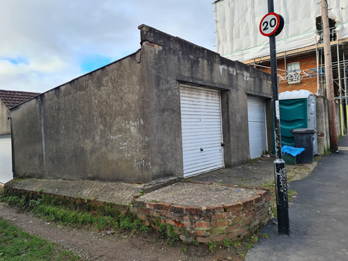 Bens Demolition Division job Double Garage in Brislington, Bristol for RJ Construction photo number 1