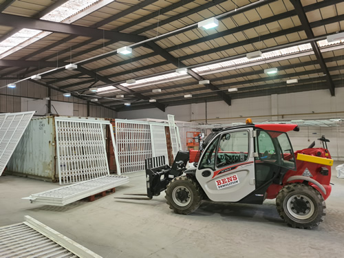 Bens Demolition Division job Cheltenham court construction dismantle security cage and remove boxes from warehouse photo number 4