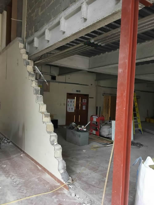Bens Demolition Division job Remove concrete floor, walls, from sound proof room at UWE for Lancer Scott photo number 5